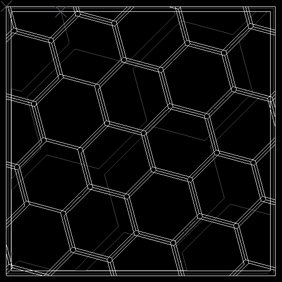 one and two perimeters with honeycomb fill